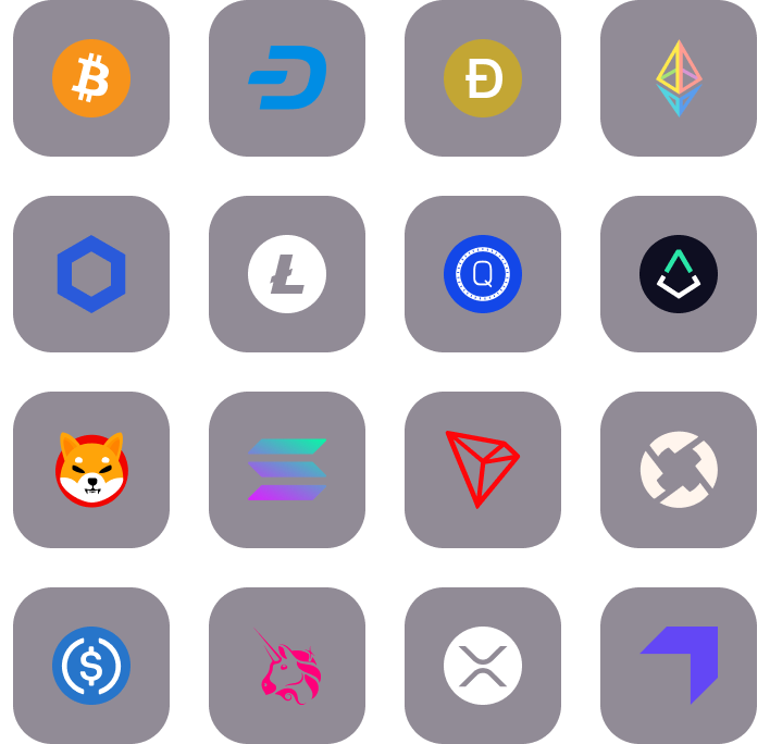 Image of supported cryptos